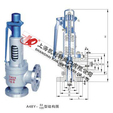 A48H、A48Y帶扳手彈簧全啟式安全閥